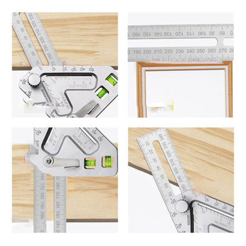 Triangular Level Multifunctional Woodworking Triangle Ruler Angle Ruler Revolutionary Carpentry Tool Measuring Tools