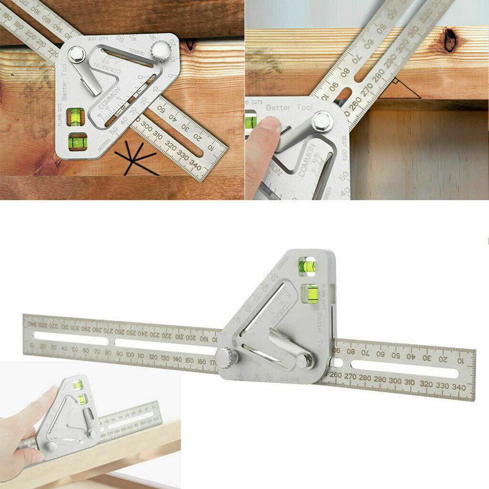 Triangular Level Multifunctional Woodworking Triangle Ruler Angle Ruler Revolutionary Carpentry Tool Measuring Tools