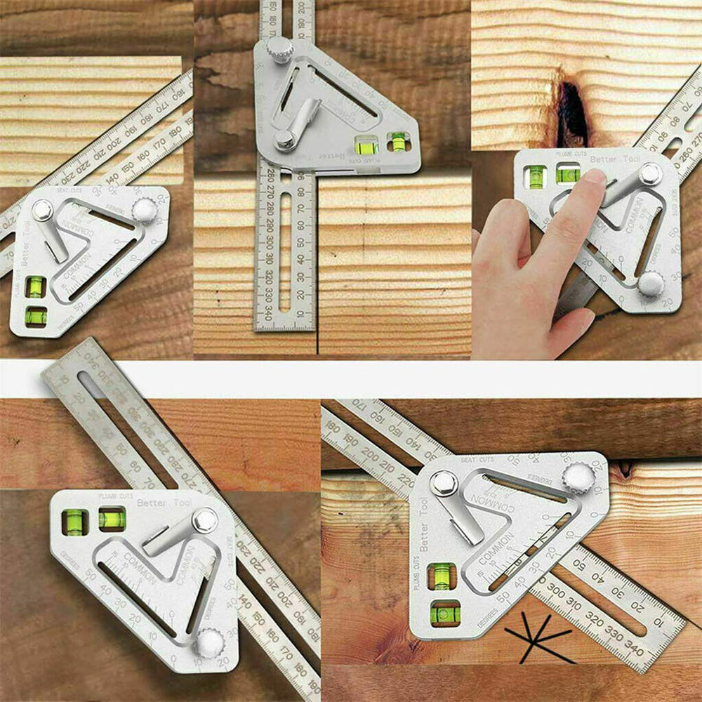 Triangular Level Multifunctional Woodworking Triangle Ruler Angle Ruler Revolutionary Carpentry Tool Measuring Tools