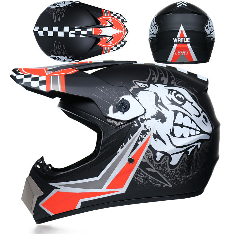 Male-female off-road helmet helmet