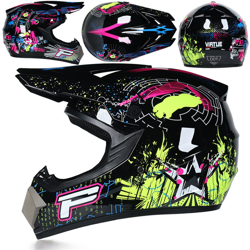 Male-female off-road helmet helmet