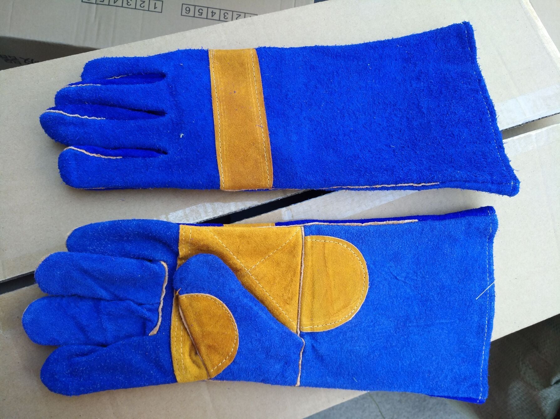 Leather Fireproof Adiabatic Welding Gloves